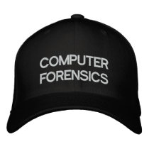 COMPUTER FORENSICS embroidered hats