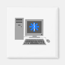 Computer Fridge Magnet