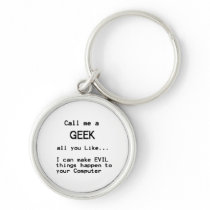 Computer Geek keychains
