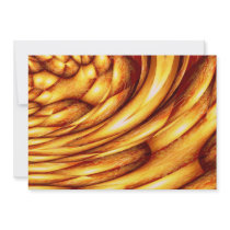 Computer Golden Abstract Invitations