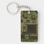 Computer Hard Drive Circuit Board Acrylic Key Chain