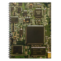 Computer Hard Drive Circuit Board Spiral Note Book
