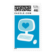 Computer Heart postage by toxiferous Computer Heart postage