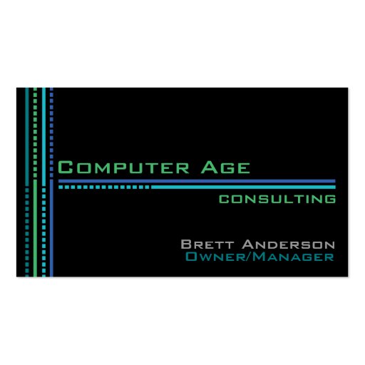 Computer Industry Business Card (front side)