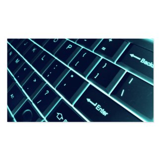 computer keyboard business card template