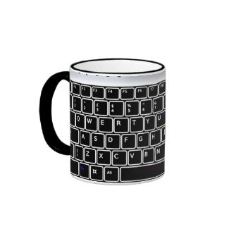 Computer Keyboard Design Coffee Mug