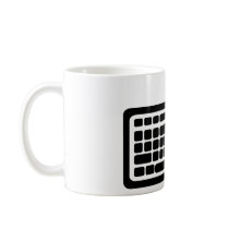 Computer keyboard mug