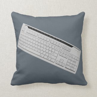 computer keyboard throw pillow
