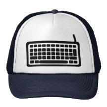 Computer keyboard trucker hats