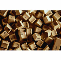 Computer keys photo sculptures