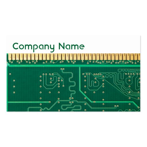 Computer memory plate business card