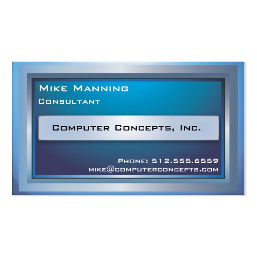 Computer Monitor Business Card