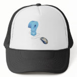 Computer mouse and question mark concept hats