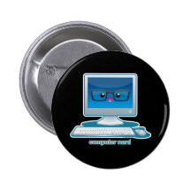 Computer Nerd Buttons
