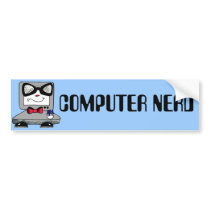 Computer Nerd Geek Bumper Sticker