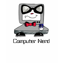 Computer Nerd Geek Ringer Tee for Girls