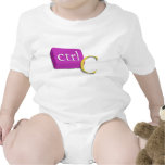 Computer Nerd Twin Baby 1 of 2 (ctrl C) Onsies Tshirts