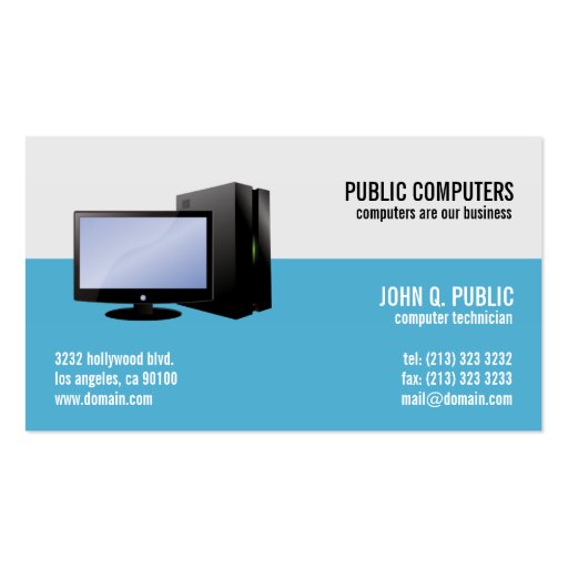 Computer Networks Business Card (front side)