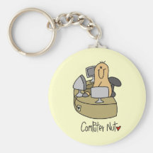 Computer Nut T-shirts and Gifts Key Chains