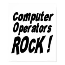 Computer Operators Rock! Poster Print