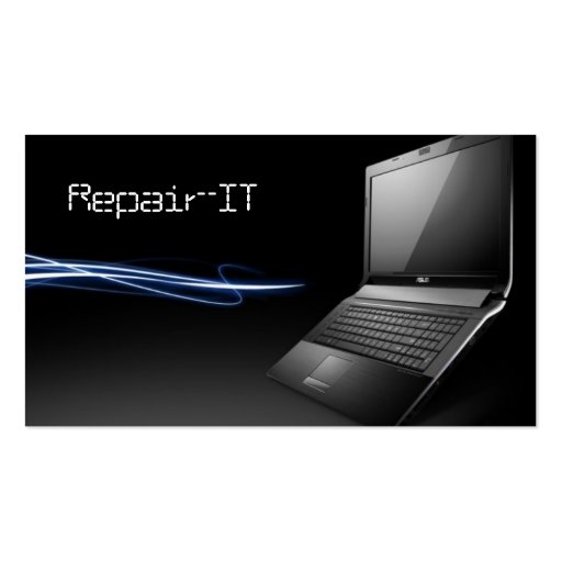 Computer, PC Repair Business Card (front side)