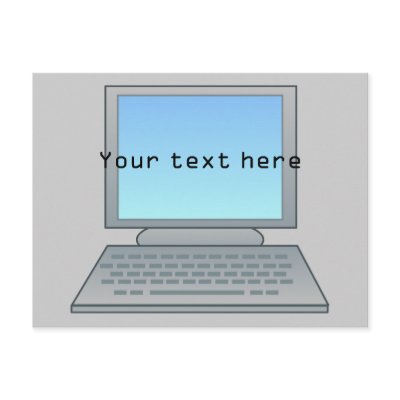 Computer Postcard by Customizables