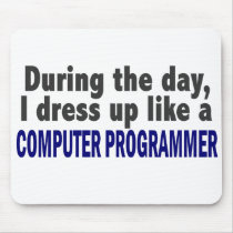 Computer Programmer During The Day mousepads by professiongifts Computer Programmer During The Day mousepads