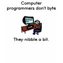 Computer programmers don't byte t-shirts