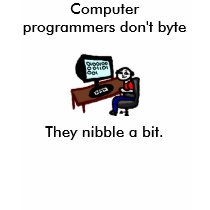 Computer programmers don't byte t-shirts