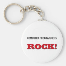 Computer Programmers Rock Keychains