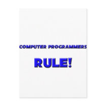 Computer Programmers Rule! postcards