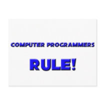 Computer Programmers Rule! postcards