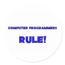 Computer Programmers Rule! stickers by professions Computer Programmers Rule! stickers