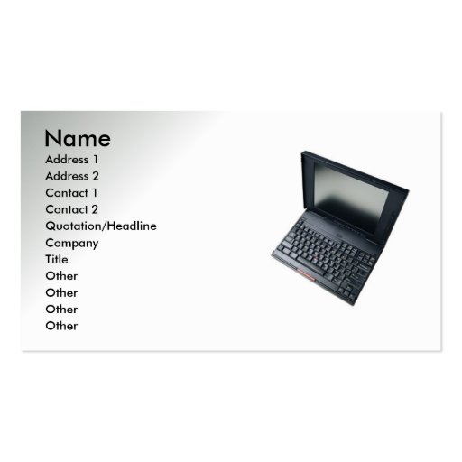 Computer Related Business Card (front side)