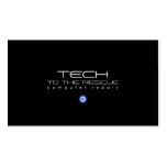 Computer Repair Black Business Card business cards