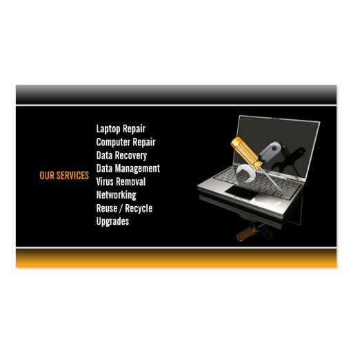 Computer Repair Business Card (back side)