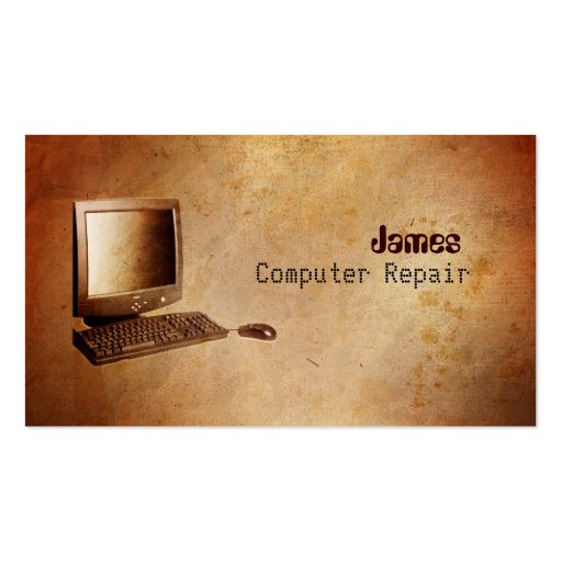 Computer Repair Business Cards (front side)