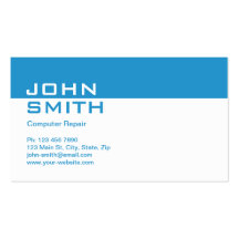 Computer Repair Modern Professional Plain Simple Business Card Templates