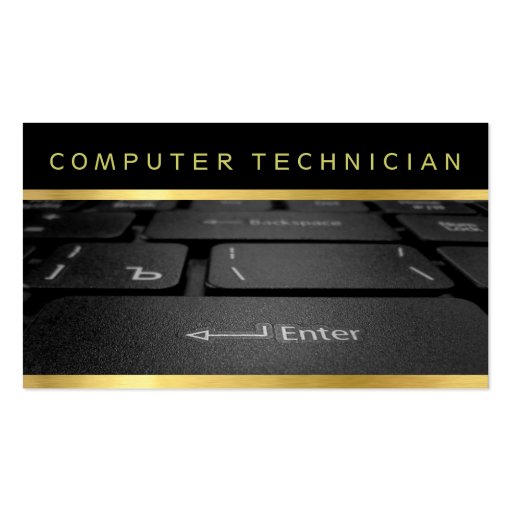 Computer Repair, Tech, Laptop Business Cards (front side)
