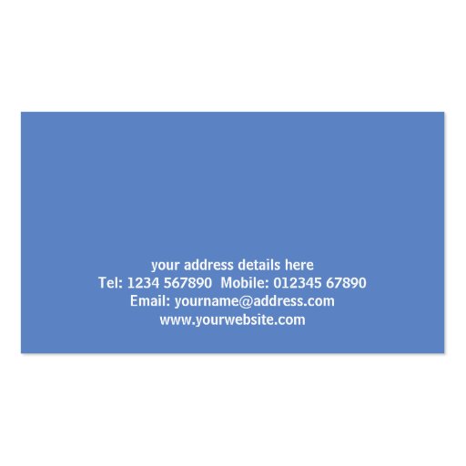 Computer Repairs Business Card (back side)