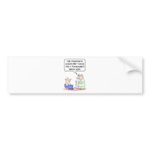 Computer says disease is God's punishment. bumper stickers