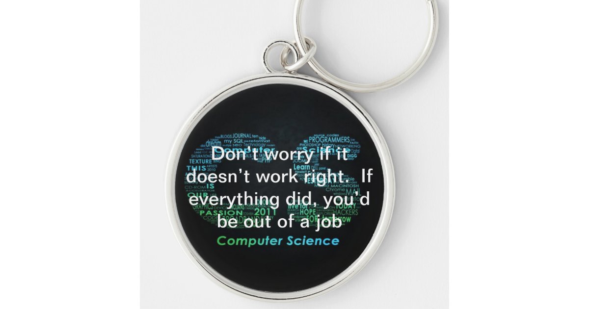 Computer Science Keychain | Zazzle