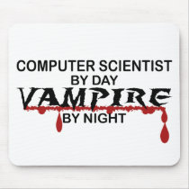 Computer Scientist by Day, Vampire by Night Mouse Pad