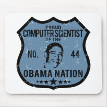 Computer Scientist Obama Nation Mouse Pads