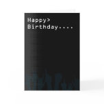 Computer screen Party theme Happy Birthday cards