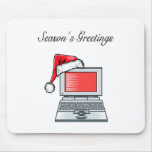 Computer Seasons Greetings Mousepad