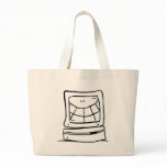 Computer Smiling Tote Bag