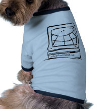 Computer Smiling Dog Tee