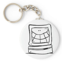 Computer Smiling Keychains