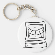 Computer Smiling Keychains